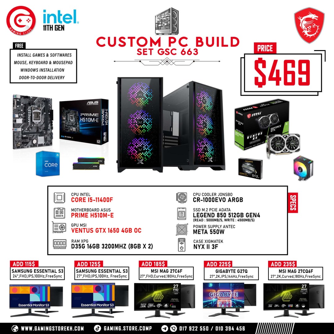 Gaming Store - Sell all kind of Gaming accessories, build up gaming ...