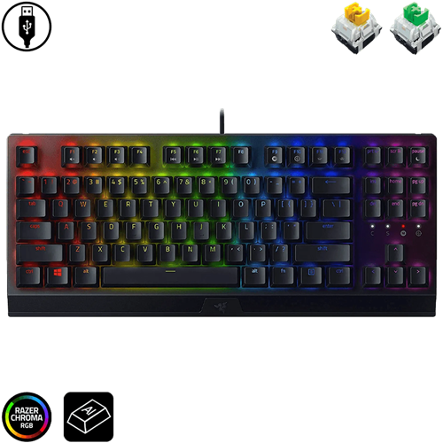 Razer BlackWidow V4 Tenkeyless Mechanical Gaming Keyboard (YellowSwitch) EN Layout