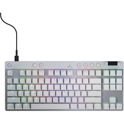 Logitech G PRO X TKL RAPID White Gaming Keyboard 