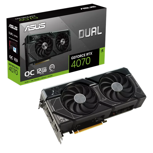 ASUS Dual GeForce RTX™ 4070 OC Edition 12GB GDDR6X 