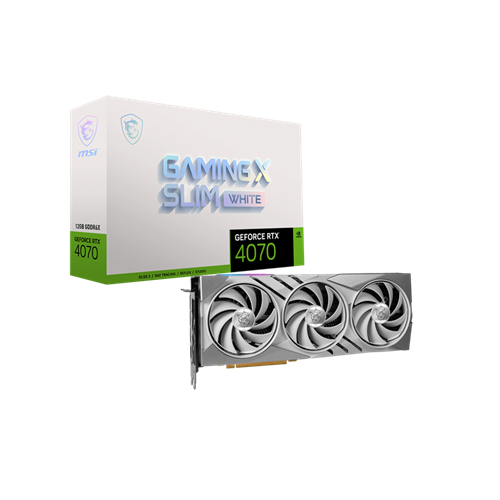 MSI GEFORCE RTX 4070 GAMING X SLIM WHITE 12G