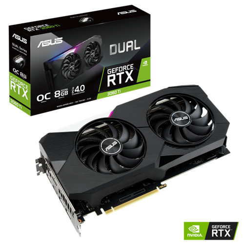 ASUS DUAL RTX™ 3060 Ti 8GB OC