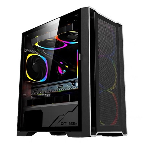 COOLMAN DT-M2 GAMING CASE M-ATX - BLACK