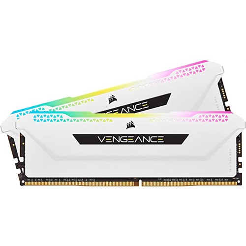 CORSAIR VENGEANCE RGB PRO SL WHITE DDR4 RAM 16GB (2x8GB) 3200MHz