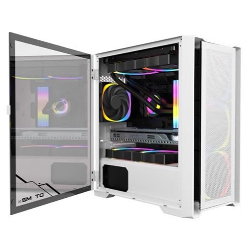 COOLMAN DT-M2 GAMING CASE M-ATX - WHITE