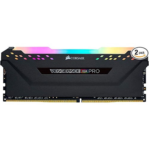 CORSAIR VENGEANCE RGB PRO BLACK DDR4 RAM 16GB (2x8GB) 3200MHz