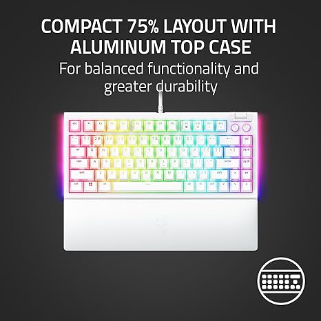 Razer BlackWidow V4 75% White Edition