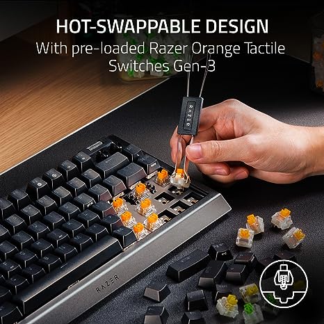 Razer BlackWidow V4 75% White Edition