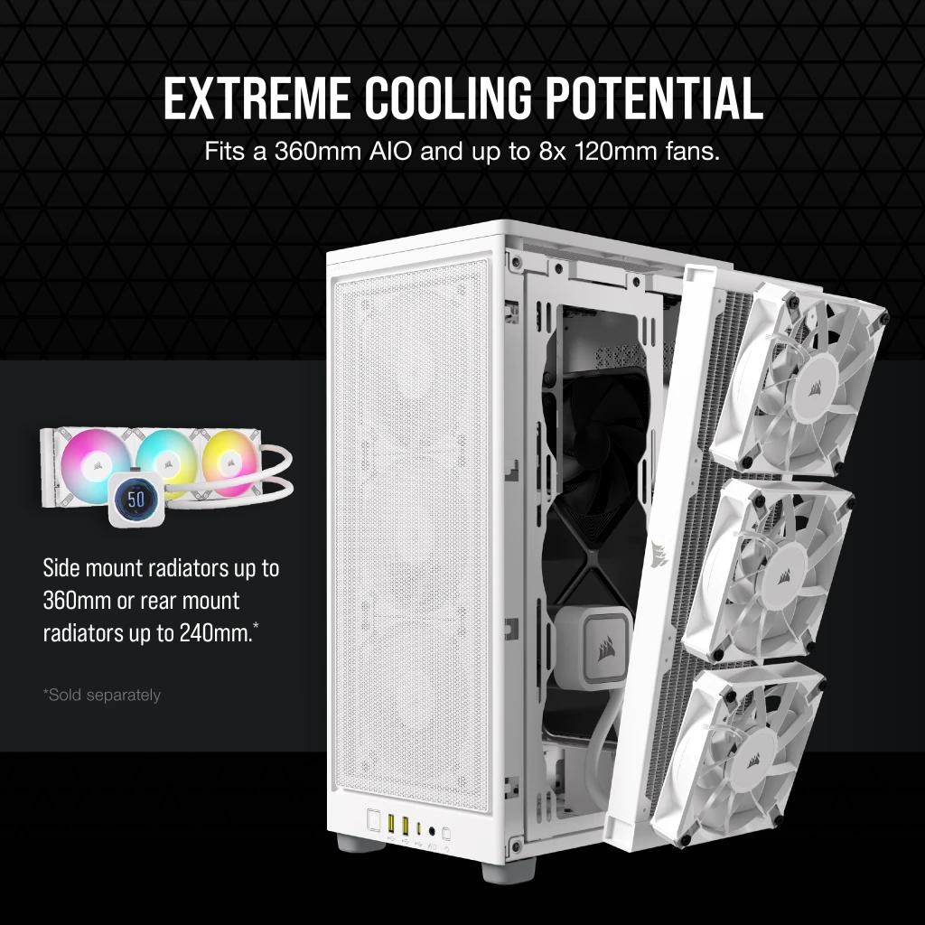 Corsair 2000D AIRFLOW WHITE