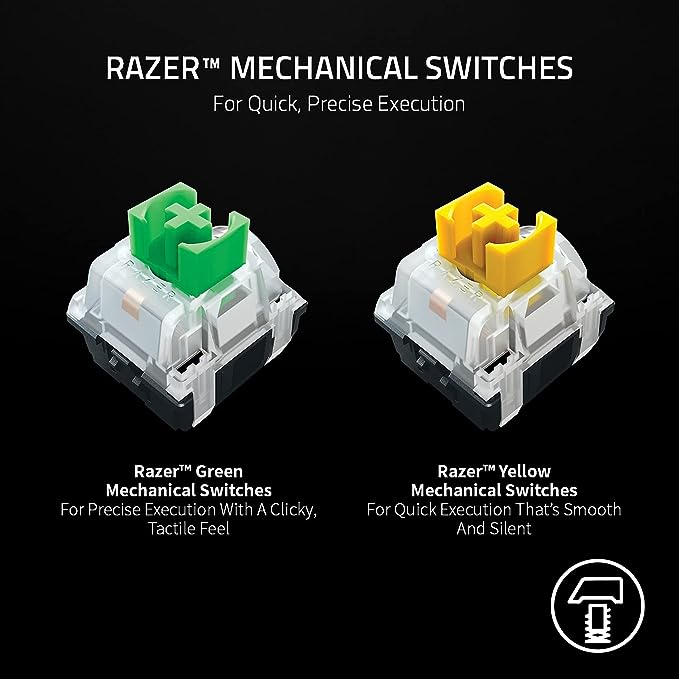 Razer™ BlackWidow V3 Mini Yellow Switch Mechanical Keyboard