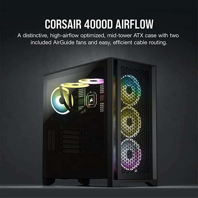 CORSAIR 4000D Airflow Tempered Glass Mid-Tower