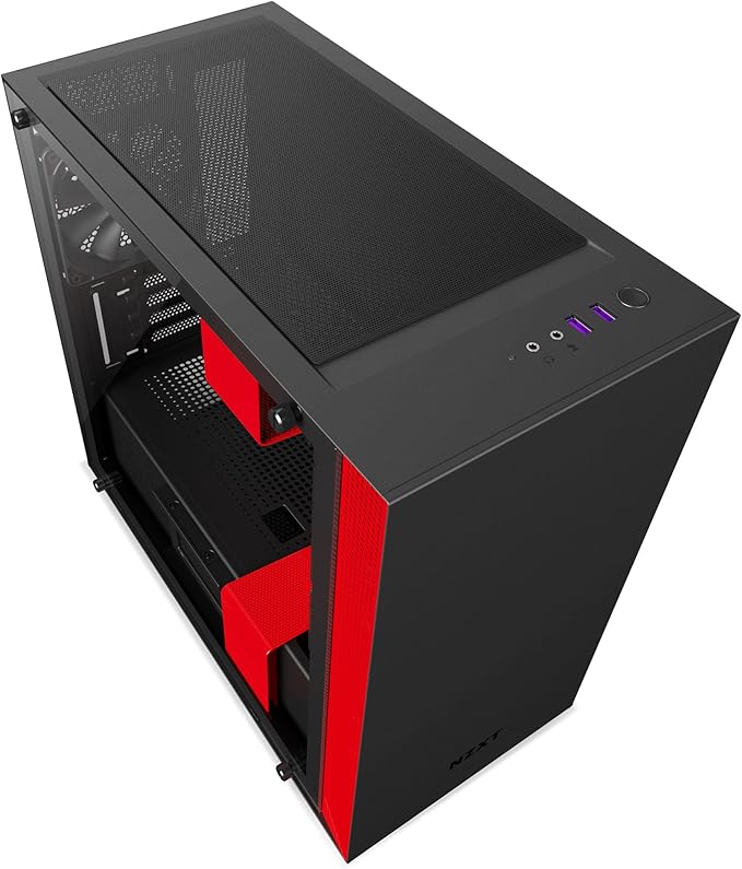 Case NZXT H400i SMART MATX CASE (MATTE BLACK/ RED)