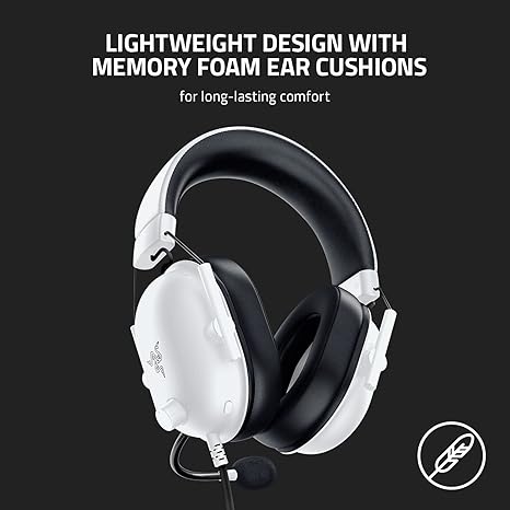 Razer BlackShark V2 X - Wired Gaming Headset - White