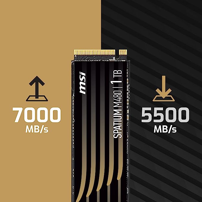 MSI SPATIUM M480 M.2 PCIe 4.0 NVMe SSD 1TB