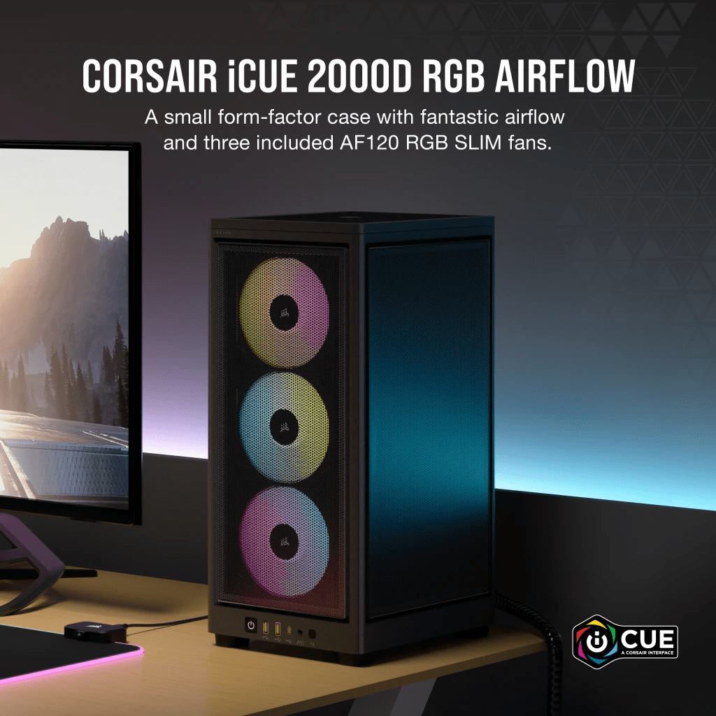 Corsair iCUE 2000D RGB AIRFLOW BLACK