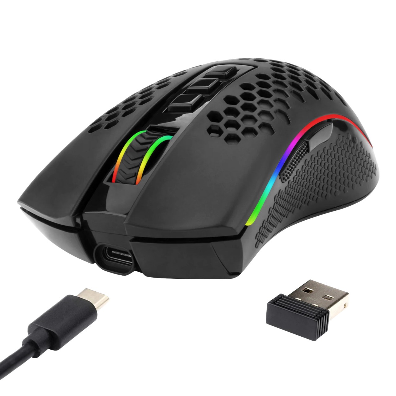 Redragon M808 Storm Lightweight RGB Wireless - Black