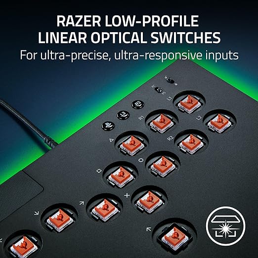 Razer Kitsune - All-Button Optical Arcade Controller for PS5™ and PC - AP Packaging