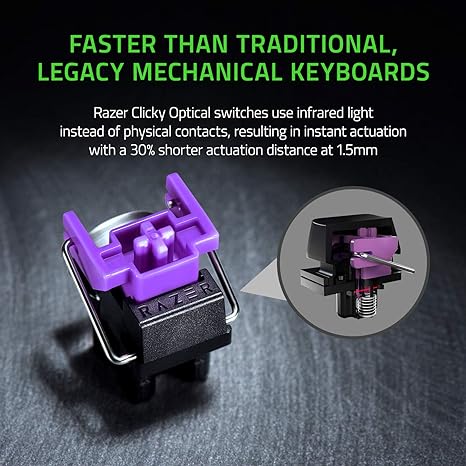 Razer Huntsman Mini - 60% Optical Gaming Keyboard (Clicky Purple Switch)
