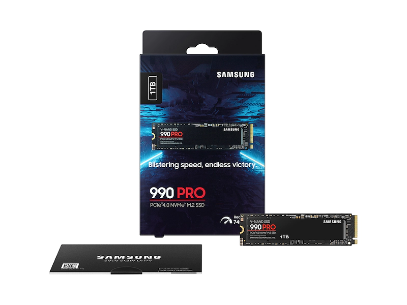 SAMSUNG 990 PRO M.2 PCIe 4.0 NVMe SSD 1TB, 2TB, 4TB