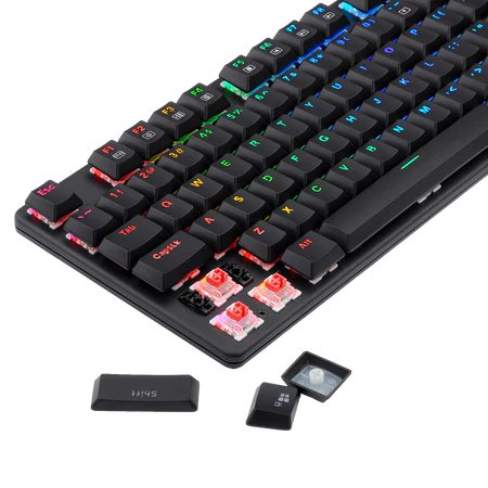 Redragon K589 Shrapnel Mechanical Keyboard Linear & Quiet Red Switches - Black