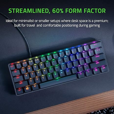 Razer Huntsman Mini - 60% Optical Gaming Keyboard (Clicky Purple Switch)