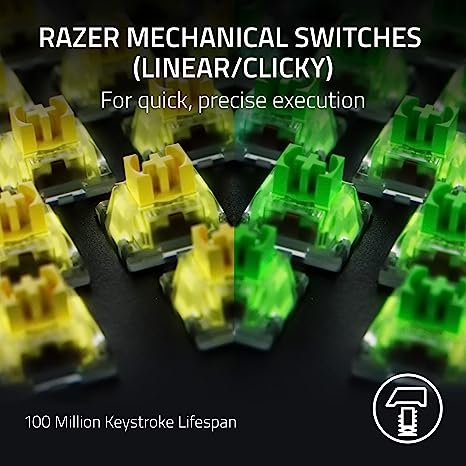 Razer BlackWidow V4 Pro - Mechanical Gaming Keyboard (Yellow Switch) - US Layout