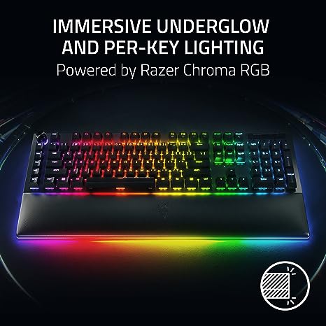 Razer BlackWidow V4 Pro - Mechanical Gaming Keyboard (Yellow Switch) - US Layout