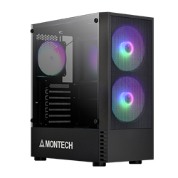 Montech X2 Mesh Black ARGB FAN INCLUDE