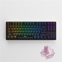 Akko 5087S Shine-Through Black CS Jelly Pink Switches