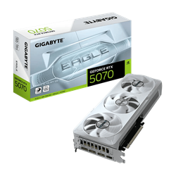 GIGABYTE GeForce RTX 5070 Eagle OC ICE SFF 12G Graphics Card, 12GB 256-bit GDDR7