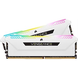 CORSAIR VENGEANCE RGB PRO SL WHITE DDR4 RAM 16GB (2x8GB) 3200MHz