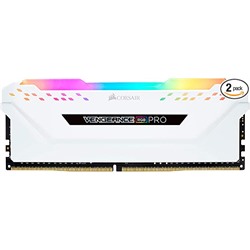CORSAIR VENGEANCE RGB PRO WHITE DDR4 RAM 32GB (2x16GB) 3200MHz