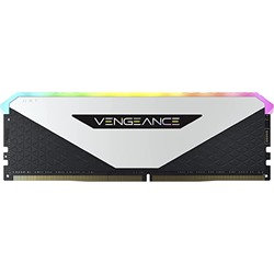 CORSAIR VENGEANCE RGB RT WHITE DDR4 RAM 16GB (2x8GB) 3200MHz